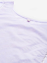 Plus Size Geometric Printed Sequinned Crepe Kurta-AP-AHKUCRKH-1122